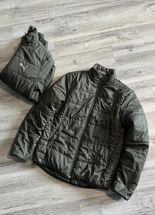 Куртка для підлітків puma хакі 164 см