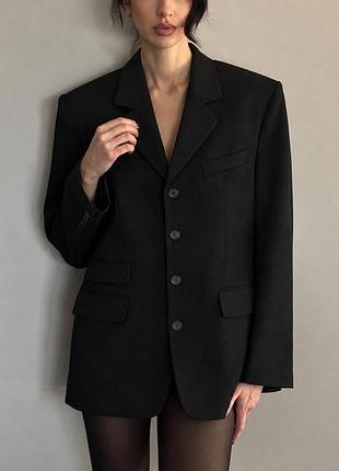 Вінтажний вовняний піджак yves saint laurent poour homme, л