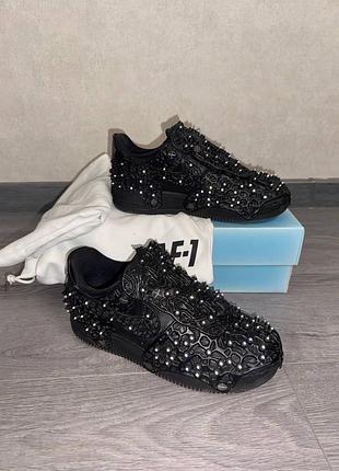Nike air force 1 low swarovski retroreflective crystals black (women's)