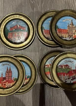 Набір декоративних тарілок-підставок.німеччина