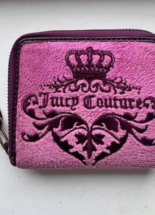 Гаманець жіночий juicy couture велюровий рожевий y2k dollskill вінтажний
