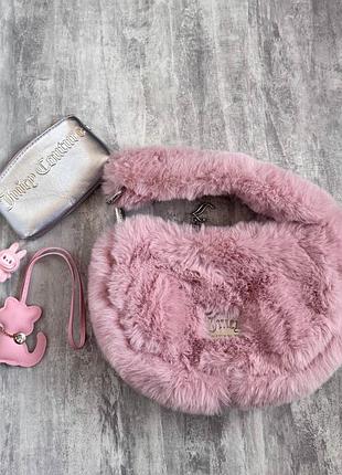 Сумка для жінок juicy couture y2k dollskill хутряна рожева