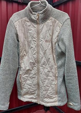 Женская гибридная кофта куртка jack wolfskin 3in1 (размер xs / 34)