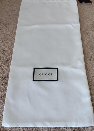 Фирменный мешок пыльник gucci , оригинал . 21 х 45 см