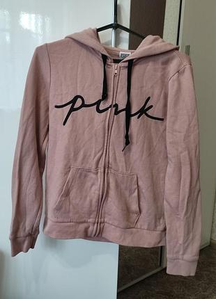 Кофта з капюшоном pink пог 48 з начосом