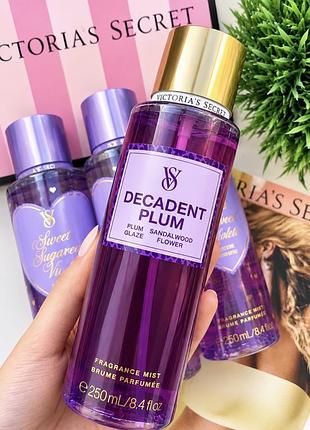 Спрей вікторія сікрет оригінал decadent plum fragrance mist