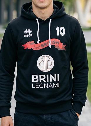 Спортивне худі (кофта з капюшоном) errea "just british bitonto volley" (оригінал)