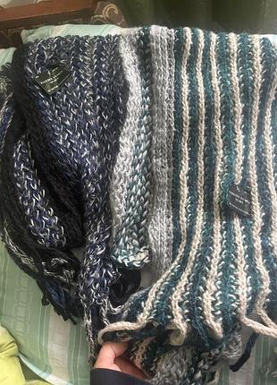 Шарф вʼязаний  жіночий довгий knitted design scarf by royal collection
