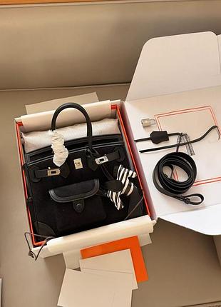 Сумка жіноча hermes birkin чорна