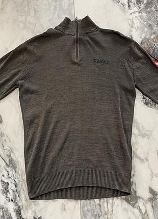Чоловічий светр engelbert strauss коричневий, розмір m, бавовна