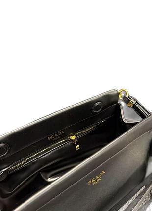 Сумка для жінок в стилі prada чорна, pu 4