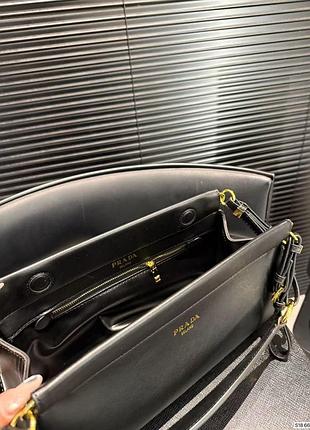 Сумка для жінок в стилі prada чорна, pu 6