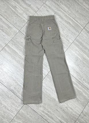 Vintage carhartt double knee pants mens 26x32 blk carpenter made in usa штани джинси карго