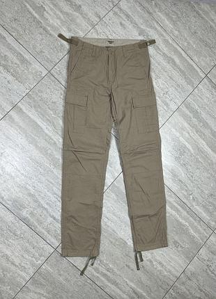 Carhartt wip aviation pants cargo beige w28 l32 штани брюки карго