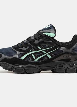 Жіночі кросівки asics gel nyc black green 36-37-38-39-40-41