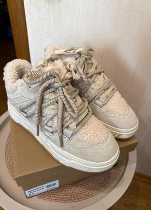 Кросівки жіночі steve madden утеплені бежеві 38 розмір
