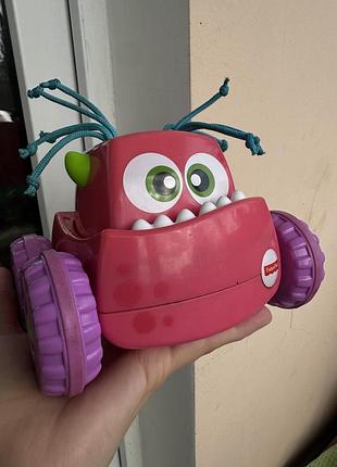 Fisher-price press ’n go monster truck drg16 — машинка-монстрик натискай і запускай, 9м+