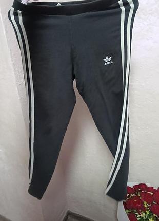 Чорні спортивні лосини adidas для дівчинки 🖤