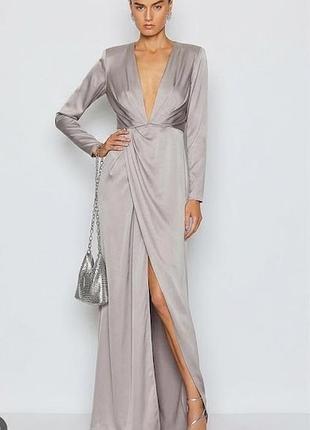 Атласное вечернее платье макси asos edition