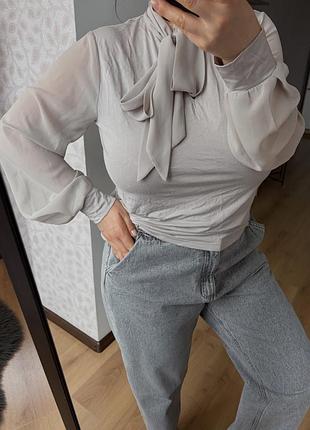 Блуза жіноча ralph lauren ділова сіра xl