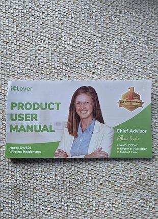 Детские беспроводные наушники iclever ows01 open ear, bluetooth 5.4, ограничение громкости 74/85 дб 4