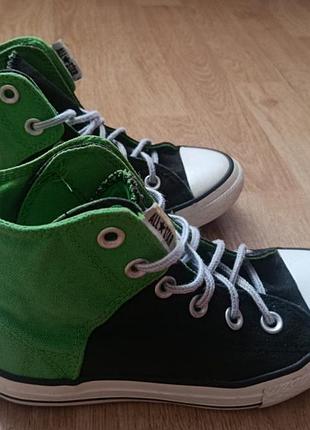 Високі кеди converse chuck taylor all star (double upper) — розмір 31 (19 см).