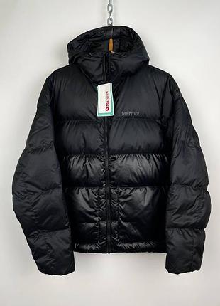 Marmot guides down jacket black новый мужской зимний пуховик, куртка l-xl