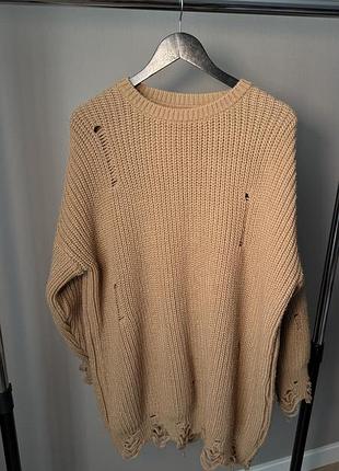Стильний вʼязаний светр oversize