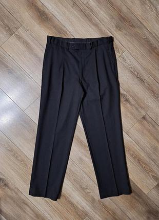 Брюки мужские шерстяные классические marks & spencer performance tailoring