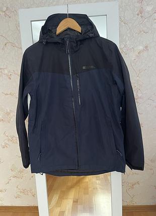 Чоловіча непромокальна куртка mountain warehouse brisk extreme waterproof jacket темно-синього кольору (dark blue / navy