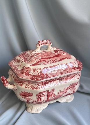 Супниця spode cranberry italian, england 3