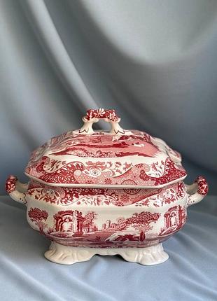 Супниця spode cranberry italian, england