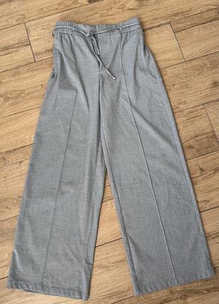 Брюки палаццо сірі zara