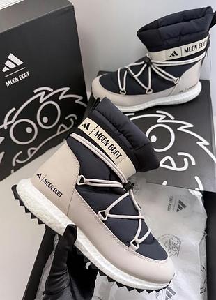 Дутіки унісекс adidas&moonboot😍 оригінал черевики чоботи мунбут moon boot 3