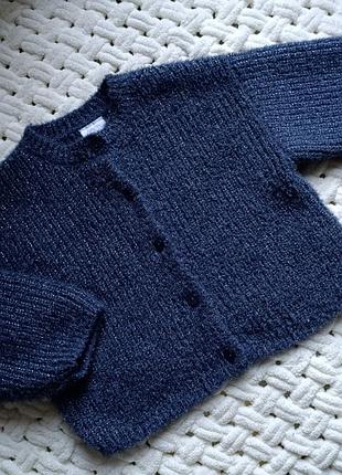 Теплий кардиган zara для дівчинки 18-24 місяці, зріст 92-98см