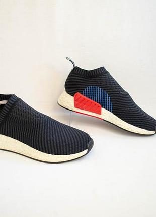 Adidas nmd_cs2 primeknit red solid чоловічі кросівки для бігу оригінал! розмір 41 26 см