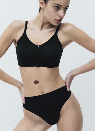 Marks & spencer m&s flexifit чорний бюстгальтер 95f, 42f, без кісточок, м’які повні чашки, еластична жіноча білизна, великий розмір, ідеальний стан