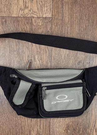 Поясна сумка oakley бананка вінтажна вінтаж барсетка спортивна трекінгова чорна чоловіча маленька