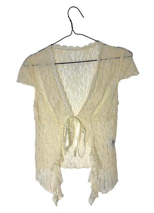 Блуза топ з мережива shein