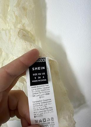 Блуза топ из кружева shein 4
