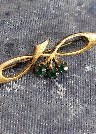 Брошка,  брошь ссср, 875 проба, старая  антикварная