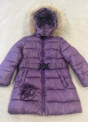 Зимове пальто moncler на 5 років для дівчинки
