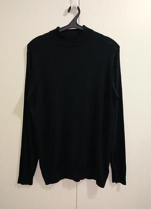 Гольф m&s шелк кашемир черная водолазка gant ralph lauren massimo dutti