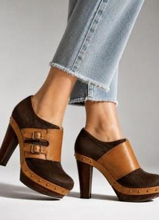 Ботильоны ugg illana из натуральной кожи и телячьей шерсти