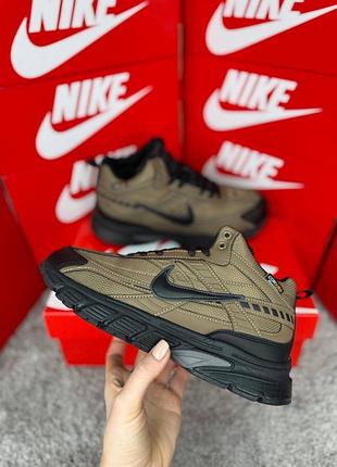 ❄️чоловічі кросівки nike initiator high fur coyote black