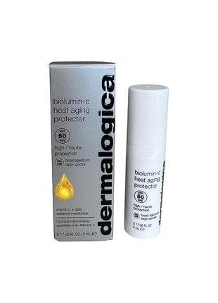 Dermalogica biolumin-c heat aging protector spf50 travel - захисний крем проти старіння шкіри spf50 з вітаміном с міні-розмір, 5 мл