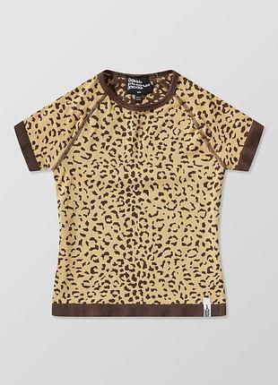 Леопардова футболка  basic pleasure mode (ексклюзив urban outfitters),