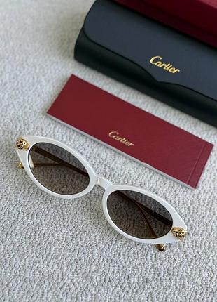 New collection 🔥окуляри очки cartier  біла оправа пантера