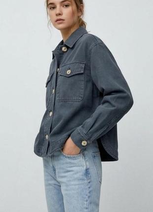 Куртка зі щільного джинсу pull&amp;bear eu xs/підійде і на м