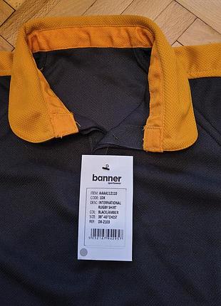Banner sportswear international rugby shirt - фанатская новая регбойка поло - l